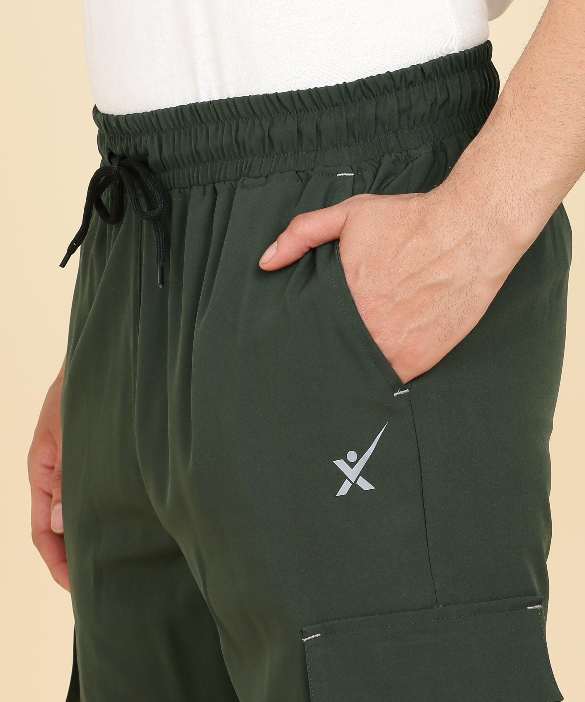 OLIVE 4 POCKIT CARGO NS LYCRA TRACK PANT FOR MEN (TRACK130)