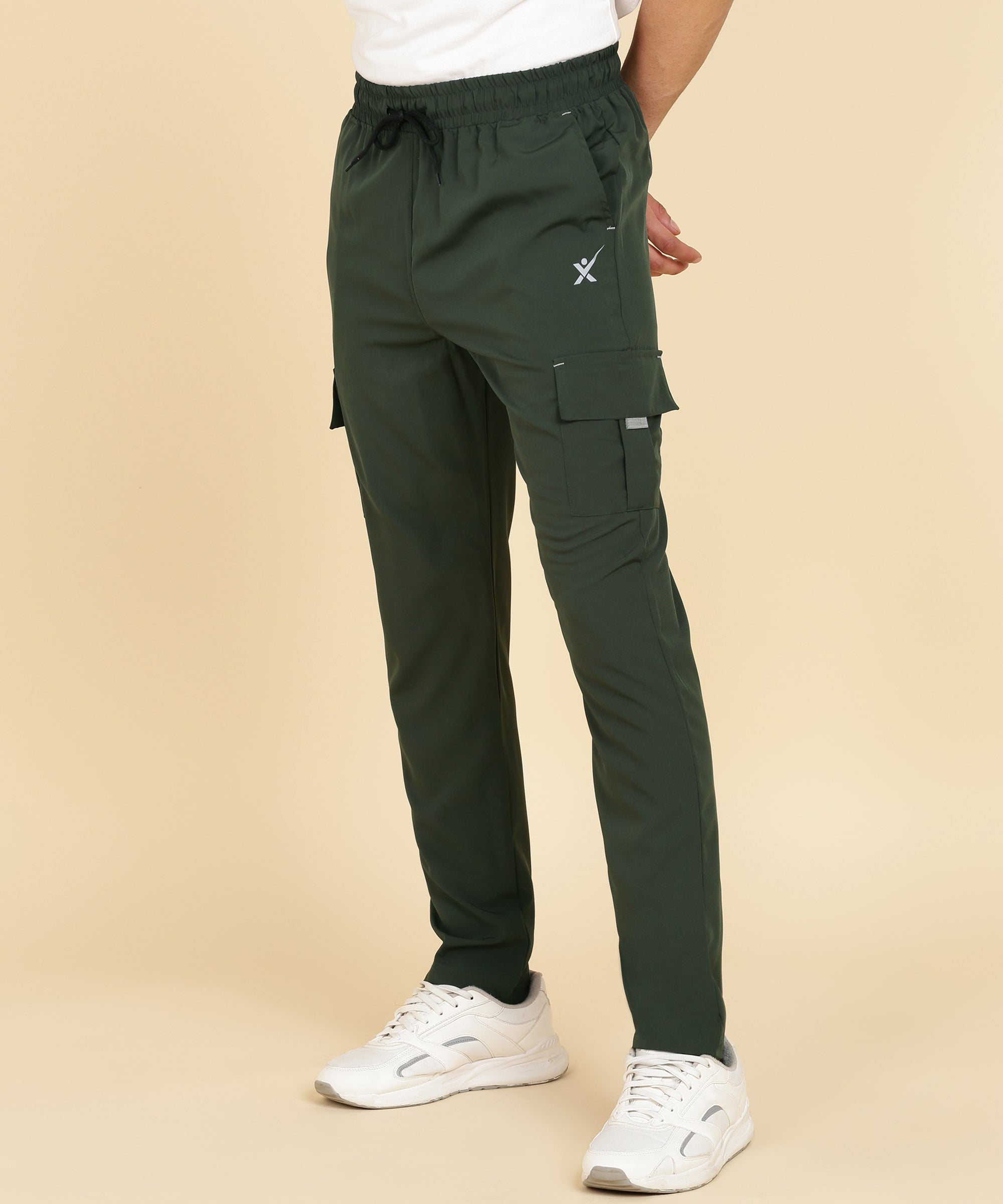 OLIVE 4 POCKIT CARGO NS LYCRA TRACK PANT FOR MEN (TRACK130)