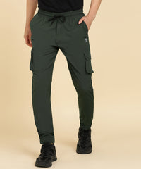 OLIVE 6 POCKIT CARGO NS LYCRA TRACK PANT FOR MEN (TRACK134)