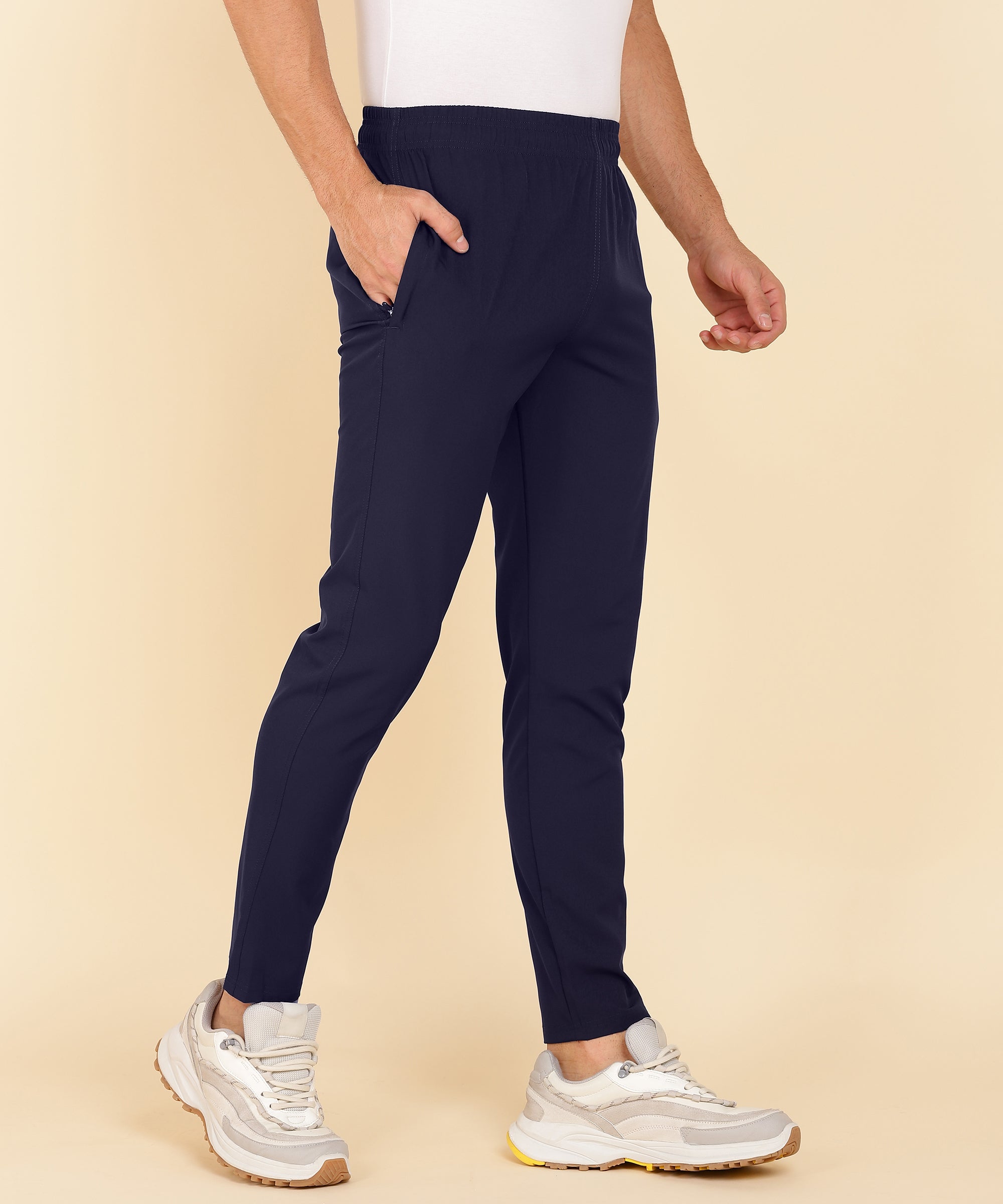 NAVY BLUE NS LYCRA TRACK PANT FOR MEN (TRACK56)