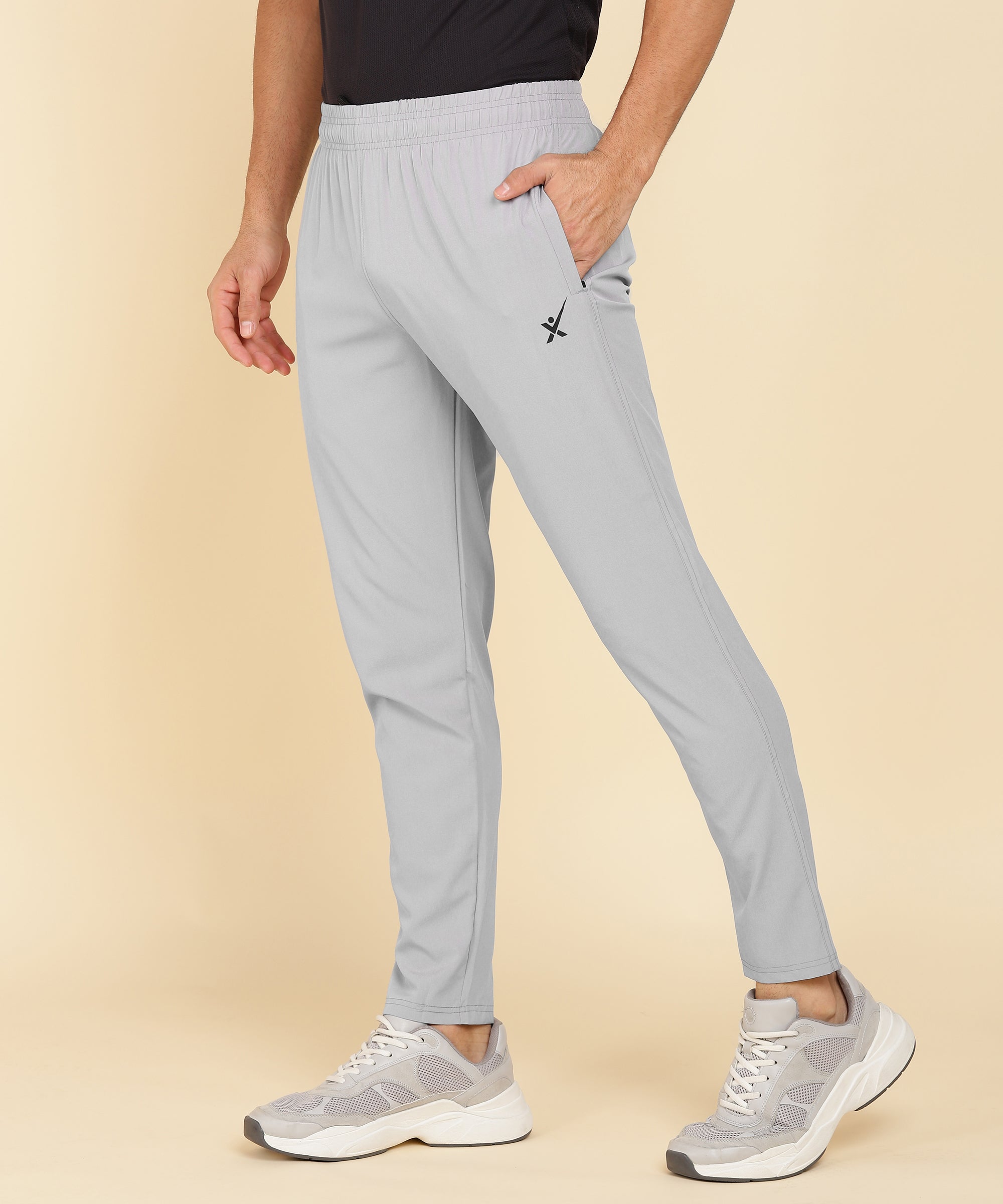 LIGHT GREY NS LYCRA TRACK PANT FOR MEN (TRACK57)