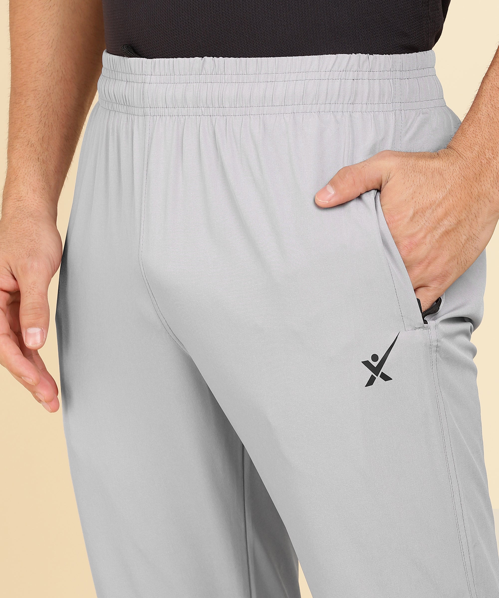 LIGHT GREY NS LYCRA TRACK PANT FOR MEN (TRACK57)