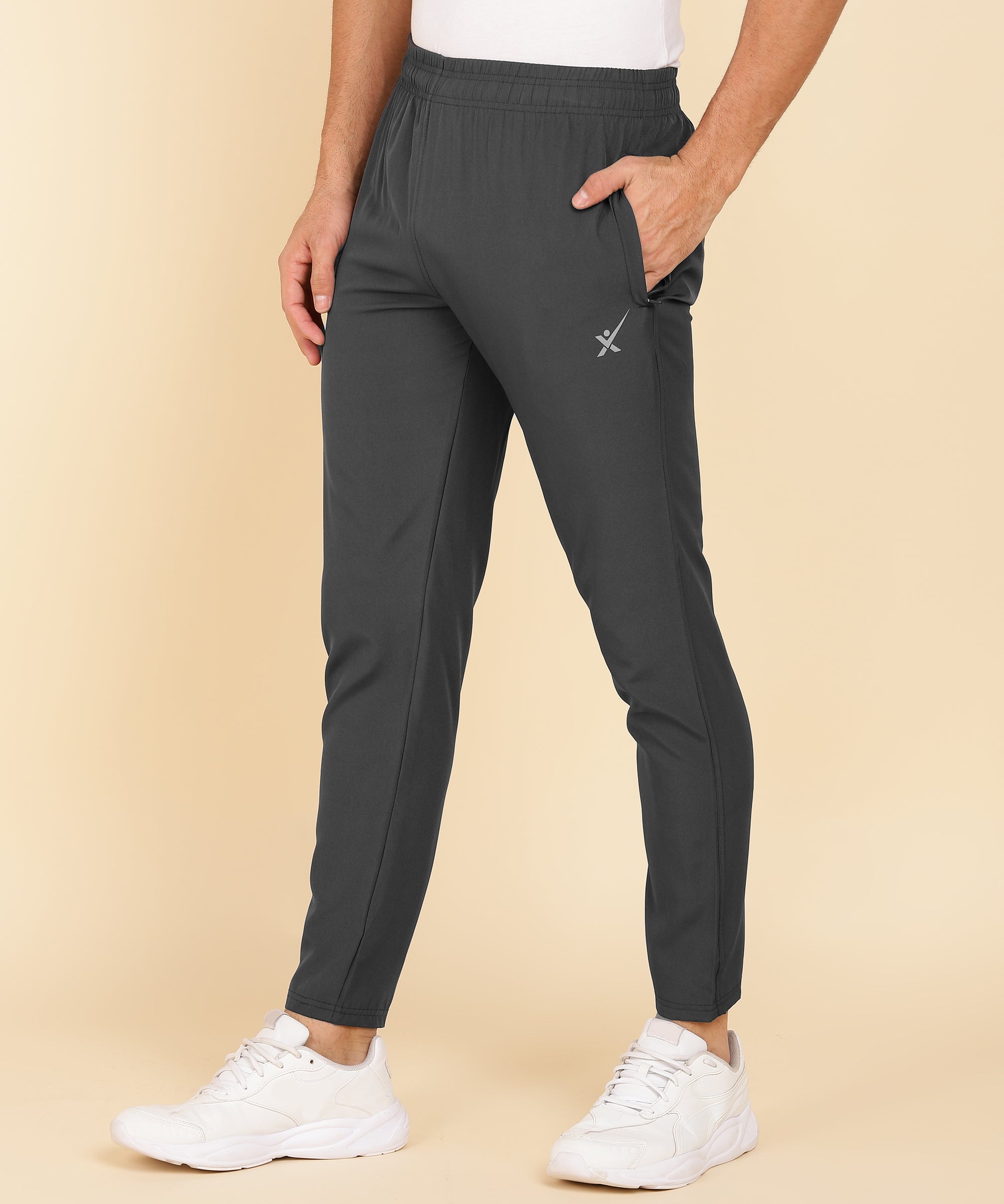 DARK GREY NS LYCRA TRACK PANT FOR MEN (TRACK58)