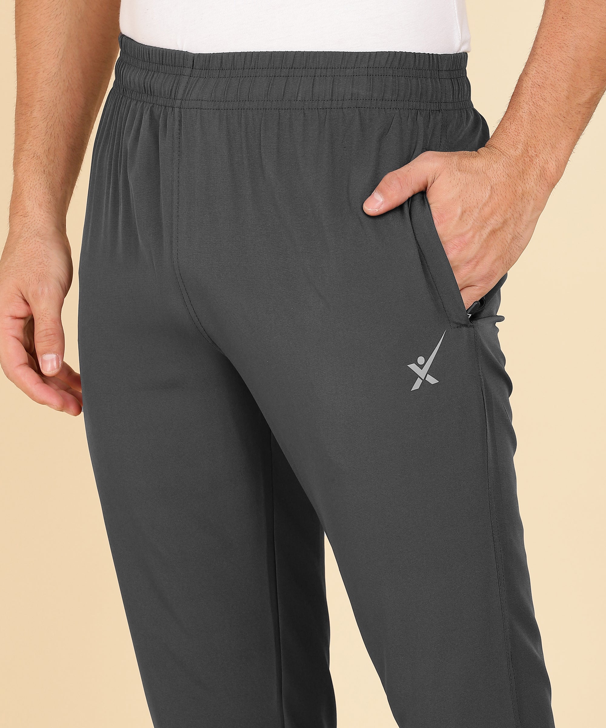 DARK GREY NS LYCRA TRACK PANT FOR MEN (TRACK58)