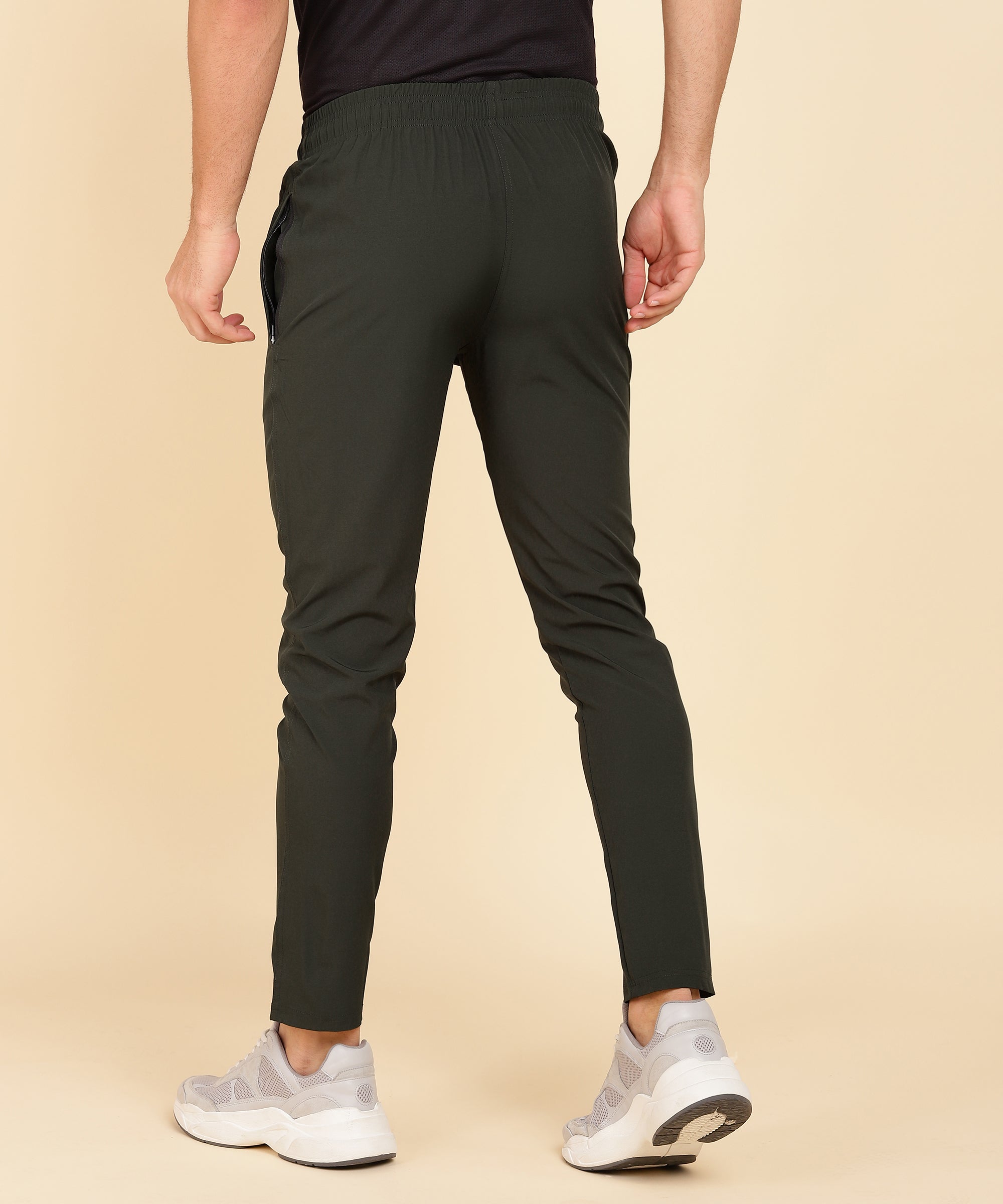 OLIVE GREEN NS LYCRA TRACK PANT FOR MEN (TRACK59)