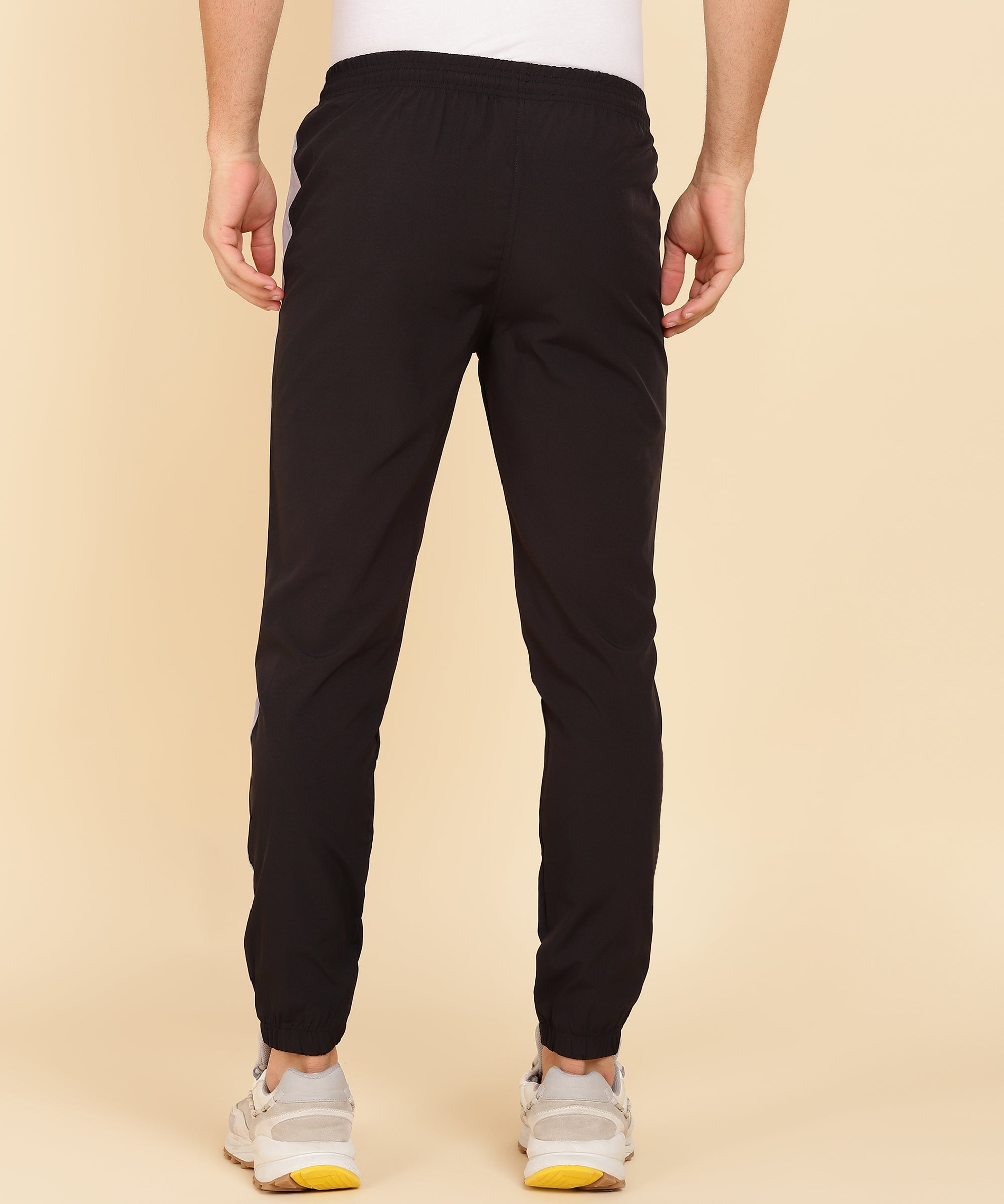 BLACK AND L-GREY SIDE PATTI TRACK PANT FOR MEN (TRACK63)