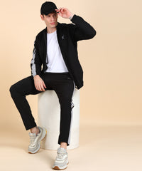 BLACK AND LIGHT GREY STRIPE TRACKSUITS FOR MEN